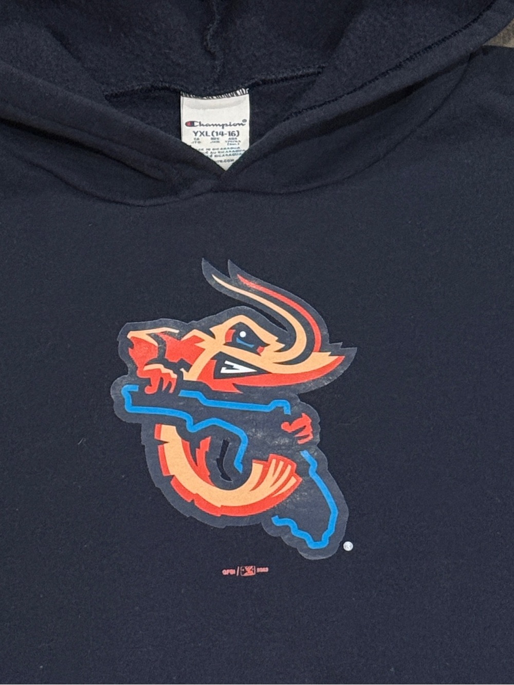 Champion Jacksonville Jumbo Shrimp MiLB Minor League Baseball Hoodie Youth XL